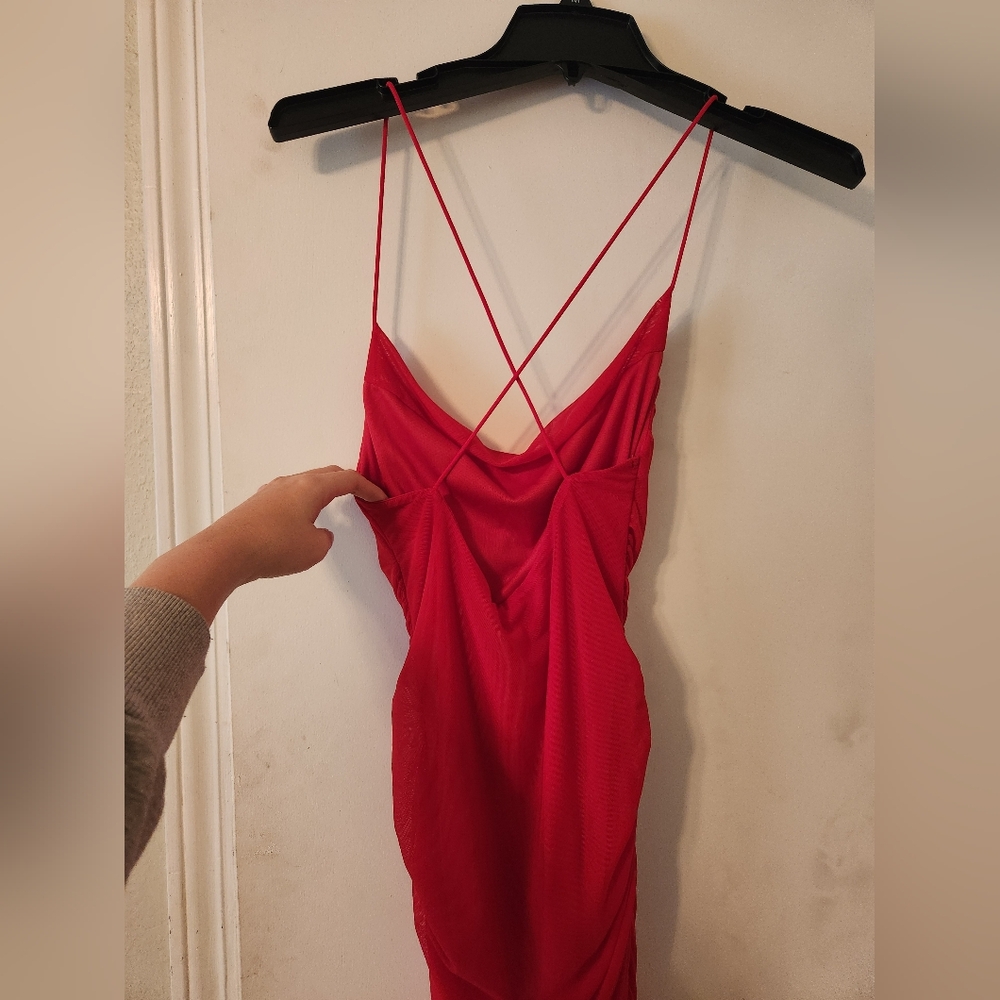 Red Bodycon Mini Dress